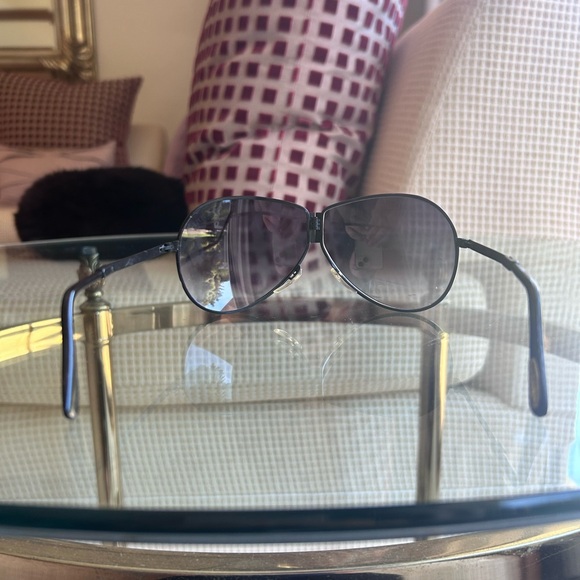 Ferrari Vintage Fold Up Aviator Black and Blue Sunglasses - Picture 3 of 7